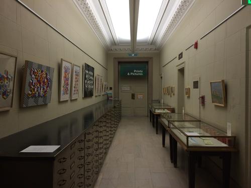 Gerard Brown and Amanda D'Amico in the Print and Picture Collection Hallway Gallery